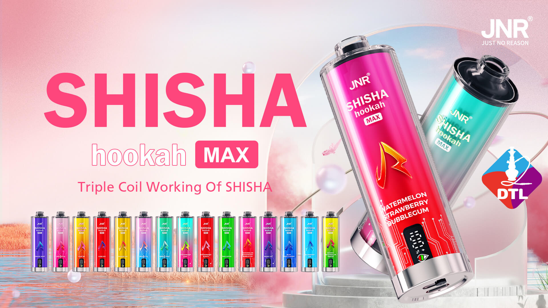 JNR Shisha Hookah MAX 22000 Puffs Einweg Vape Schöna